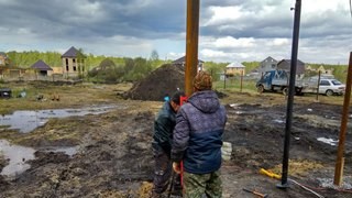 Заказать монтаж винтовых свай в Долгопрудный - цена под ключ с доставкой от 1852 шт