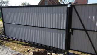 Купить сваи для ворот в Долгопрудный. Заказать ворота на сваях под ключ от 21597 руб